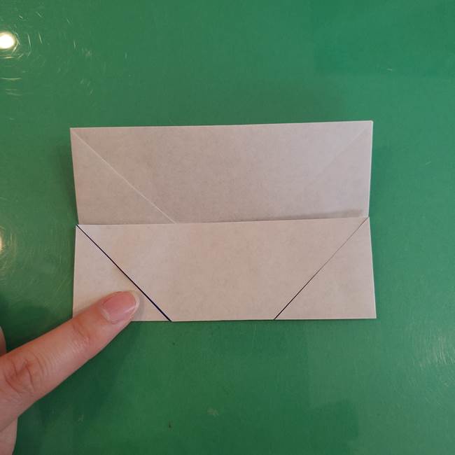 折り紙の箱クジラ(立体)折り方作り方(16)
