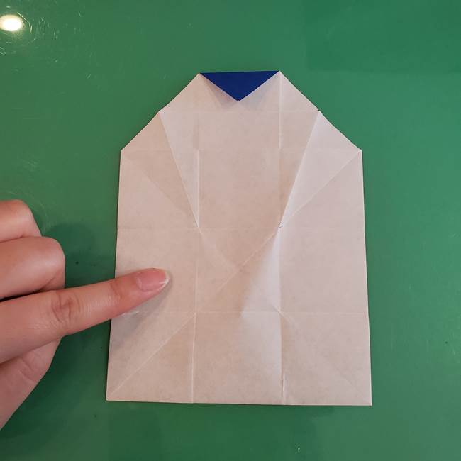 折り紙の箱クジラ(立体)折り方作り方(35)