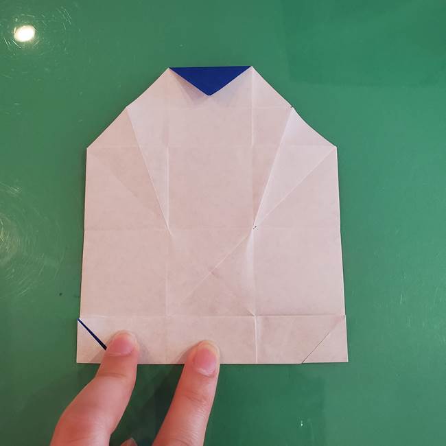 折り紙の箱クジラ(立体)折り方作り方(36)