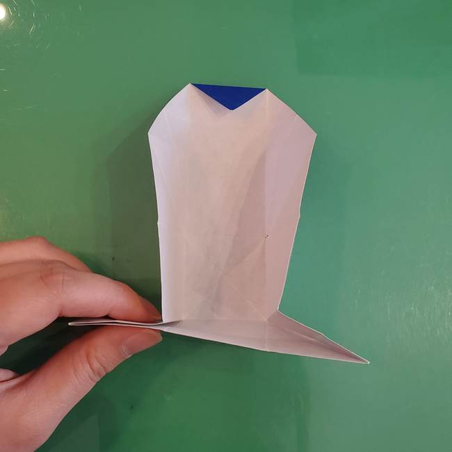 折り紙の箱クジラ(立体)折り方作り方(42)