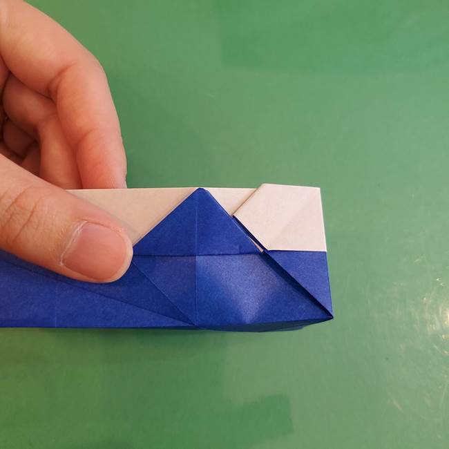 折り紙の箱クジラ(立体)折り方作り方(60)