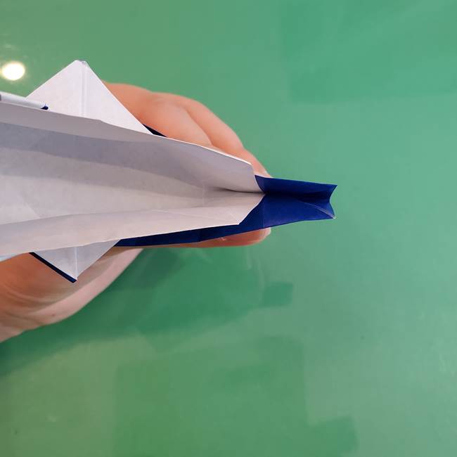 折り紙の箱クジラ(立体)折り方作り方(67)
