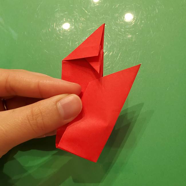 折り紙リスの折り図★立体で難しい折り方作り方①前半(22)