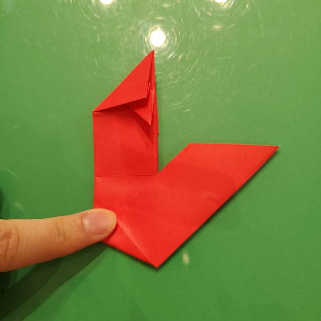 折り紙リスの折り図★立体で難しい折り方作り方①前半(24)