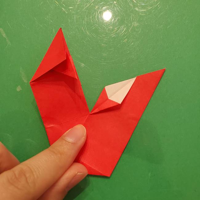 折り紙リスの折り図★立体で難しい折り方作り方①前半(28)