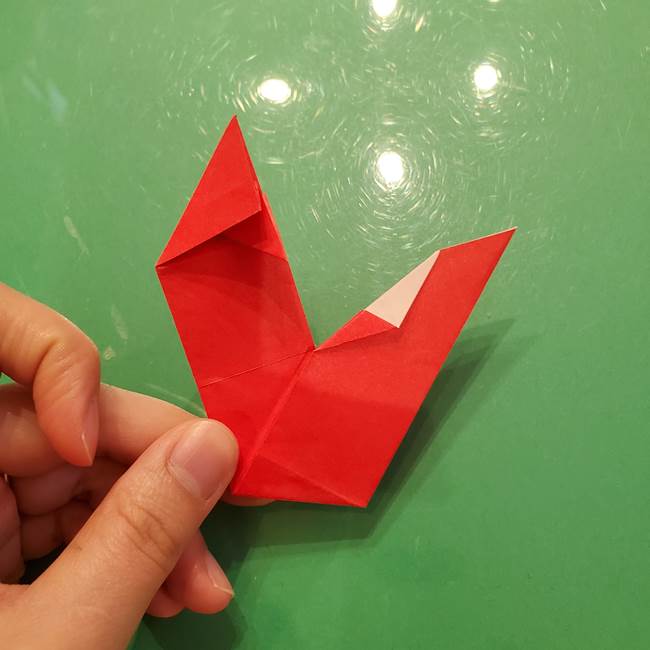 折り紙リスの折り図★立体で難しい折り方作り方①前半(30)