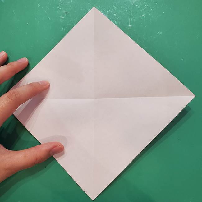 折り紙リスの折り図★立体で難しい折り方作り方①前半(5)