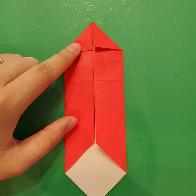 折り紙リスの折り図★立体で難しい折り方作り方①前半(8)