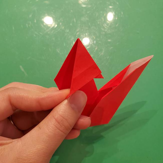 折り紙リスの折り図★立体で難しい折り方作り方②後半(1)