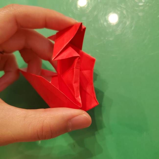 折り紙リスの折り図★立体で難しい折り方作り方②後半(13)