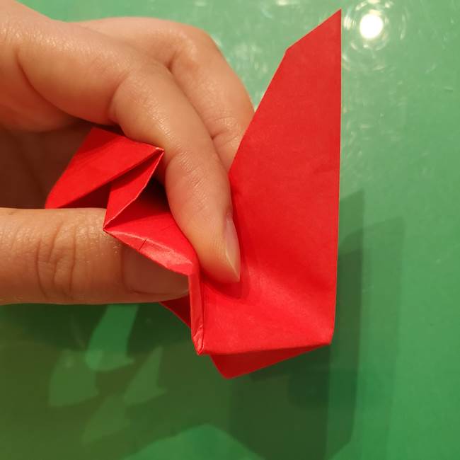 折り紙リスの折り図★立体で難しい折り方作り方②後半(15)