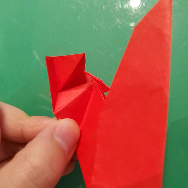 折り紙リスの折り図★立体で難しい折り方作り方②後半(3)