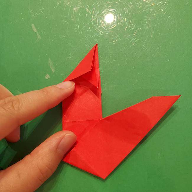 折り紙リスの折り図★立体で難しい折り方作り方②後半(4)