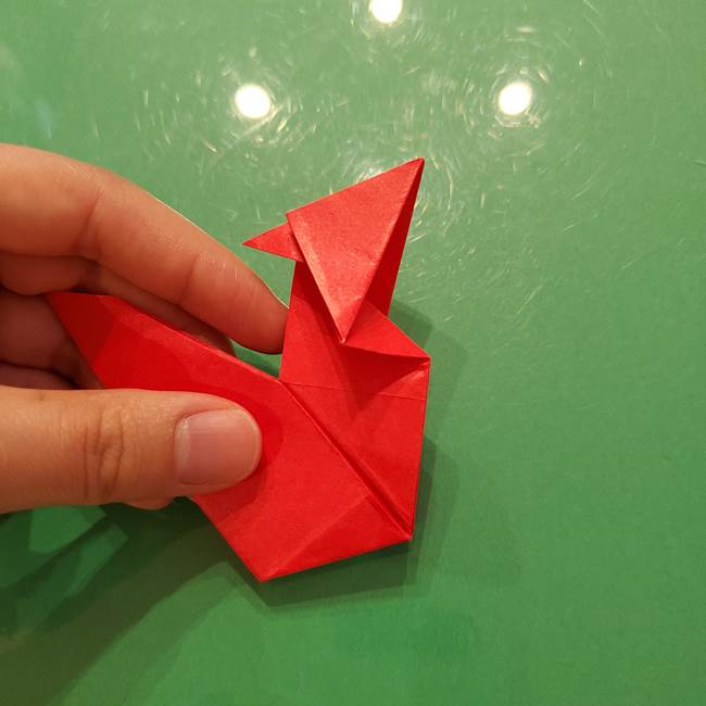 折り紙リスの折り図★立体で難しい折り方作り方②後半(6)