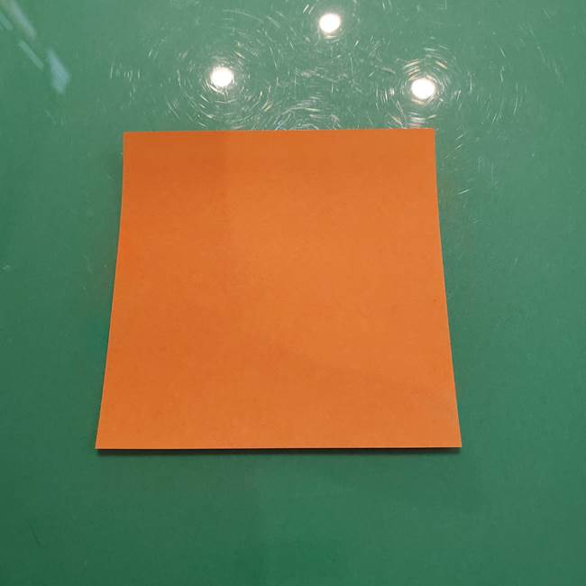 松ぼっくりの折り紙 平面で簡単な作り方折り方①-1