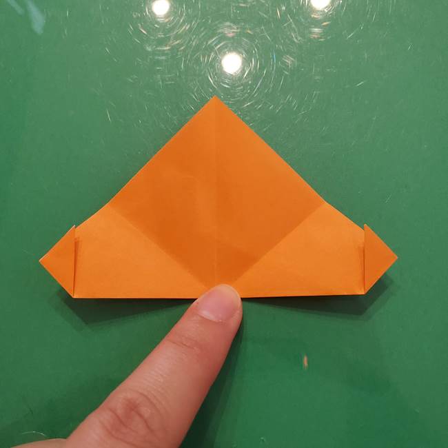 松ぼっくりの折り紙 平面で簡単な作り方折り方①-7