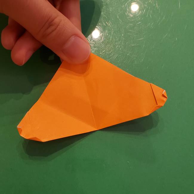 松ぼっくりの折り紙 平面で簡単な作り方折り方①-8