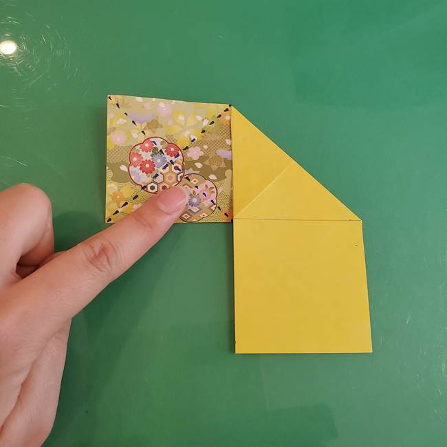 連鶴 稲妻の折り方作り方①折り紙を用意する(8)
