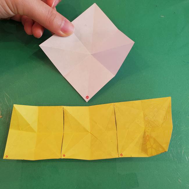 連鶴 稲妻の折り方作り方②折り紙を折っていく(1)
