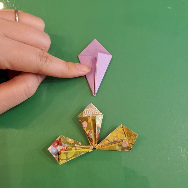 連鶴 稲妻の折り方作り方②折り紙を折っていく(10)