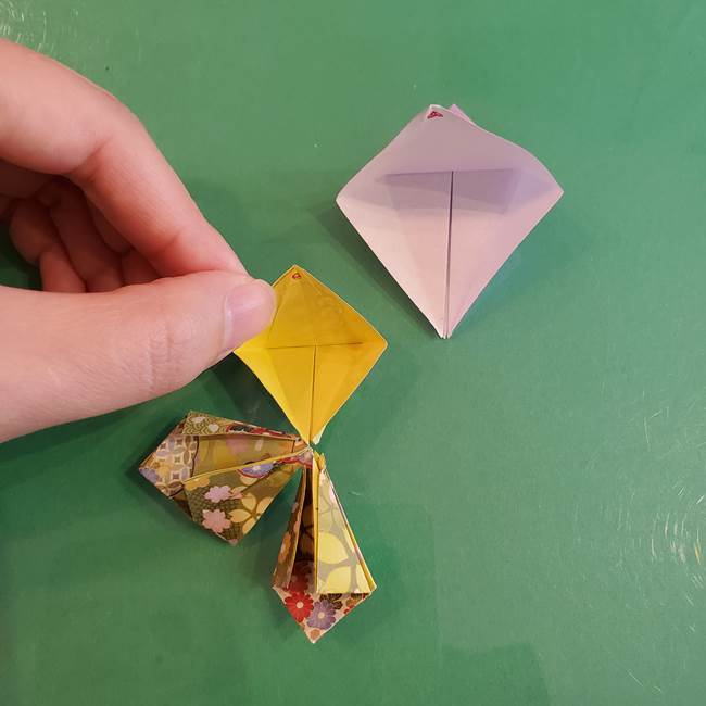 連鶴 稲妻の折り方作り方②折り紙を折っていく(12)