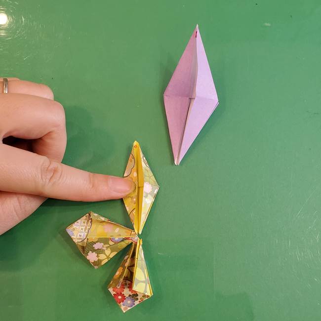 連鶴 稲妻の折り方作り方②折り紙を折っていく(13)