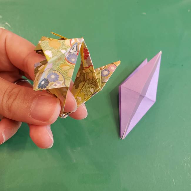 連鶴 稲妻の折り方作り方②折り紙を折っていく(16)
