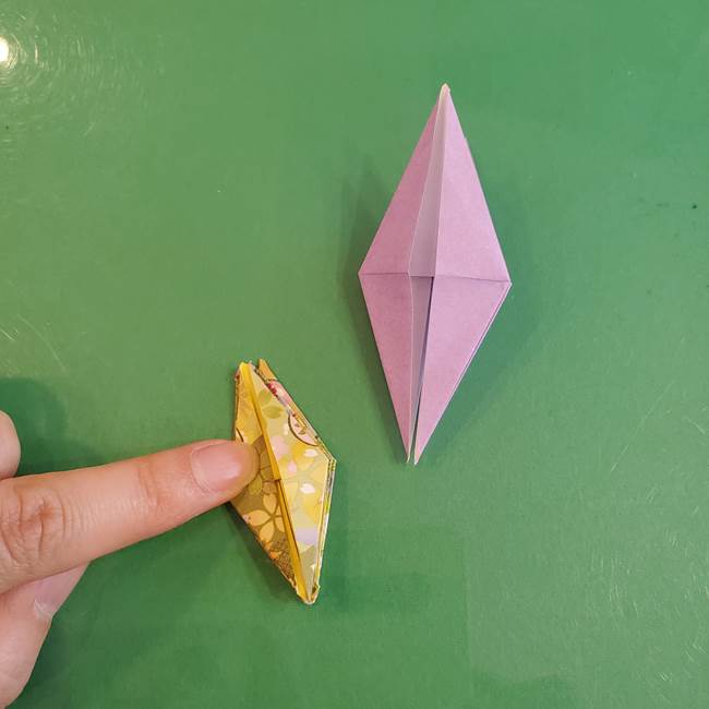 連鶴 稲妻の折り方作り方②折り紙を折っていく(18)