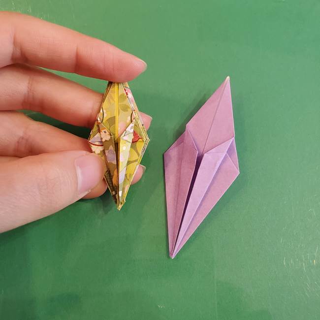 連鶴 稲妻の折り方作り方②折り紙を折っていく(20)