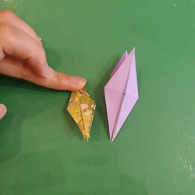 連鶴 稲妻の折り方作り方②折り紙を折っていく(21)