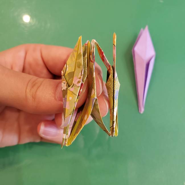 連鶴 稲妻の折り方作り方②折り紙を折っていく(25)