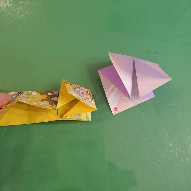 連鶴 稲妻の折り方作り方②折り紙を折っていく(3)