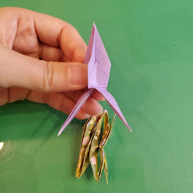 連鶴 稲妻の折り方作り方②折り紙を折っていく(30)