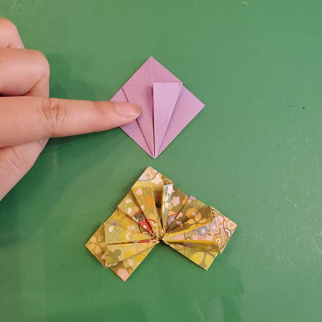 連鶴 稲妻の折り方作り方②折り紙を折っていく(6)