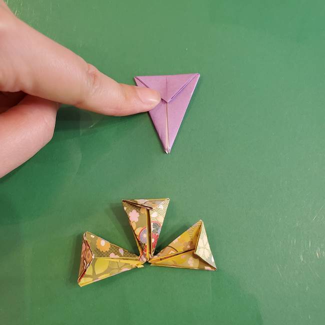 連鶴 稲妻の折り方作り方②折り紙を折っていく(9)