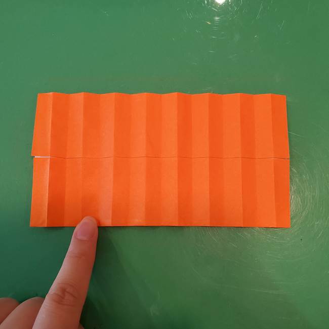かぼちゃの折り紙 立体で難しいジャックオーランタンの折り方作り方①折り筋(20)