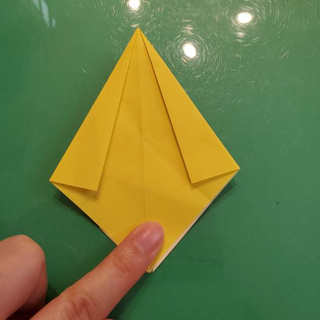 どんぐりの折り紙の折り方作り方(立体)②実(10)