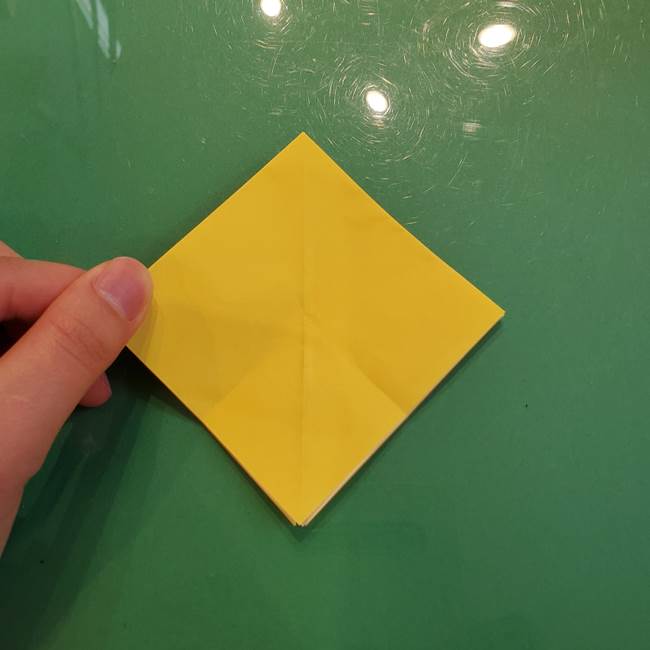 どんぐりの折り紙の折り方作り方(立体)②実(5)