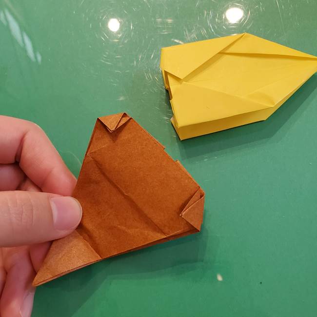 どんぐりの折り紙の折り方作り方(立体)④組み合わせ(5)