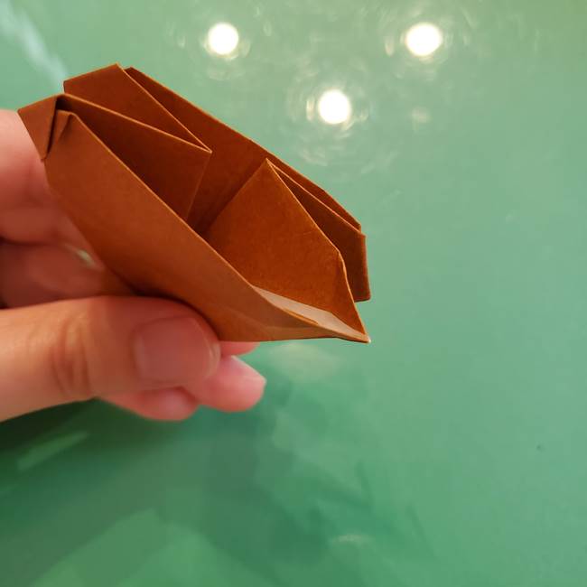 どんぐりの折り紙の折り方作り方(立体)④組み合わせ(6)