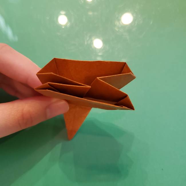 どんぐりの折り紙の折り方作り方(立体)④組み合わせ(9)