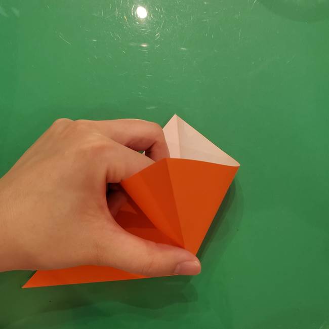 コオロギの折り紙(立体)の折り方作り方(4)