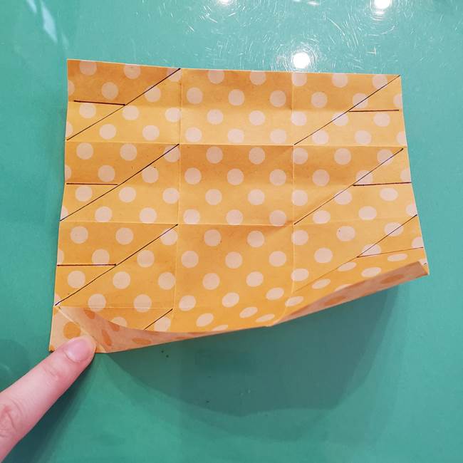 折り紙 キャンディーボックスの簡単な折り方作り方①折り方(21)