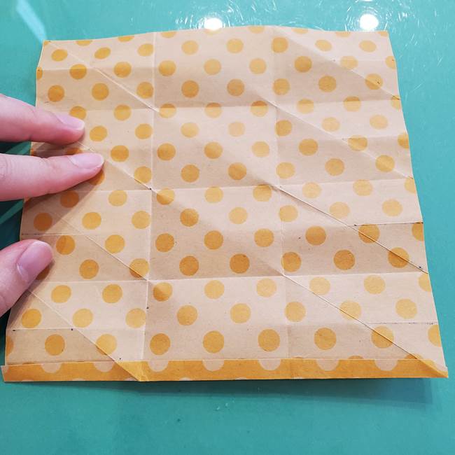 折り紙 キャンディーボックスの簡単な折り方作り方①折り方(23)