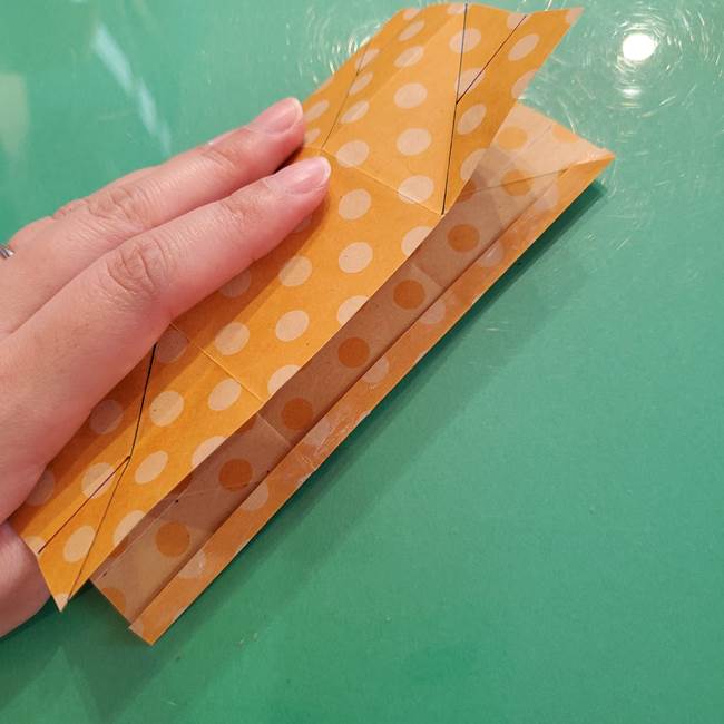 折り紙 キャンディーボックスの簡単な折り方作り方①折り方(26)