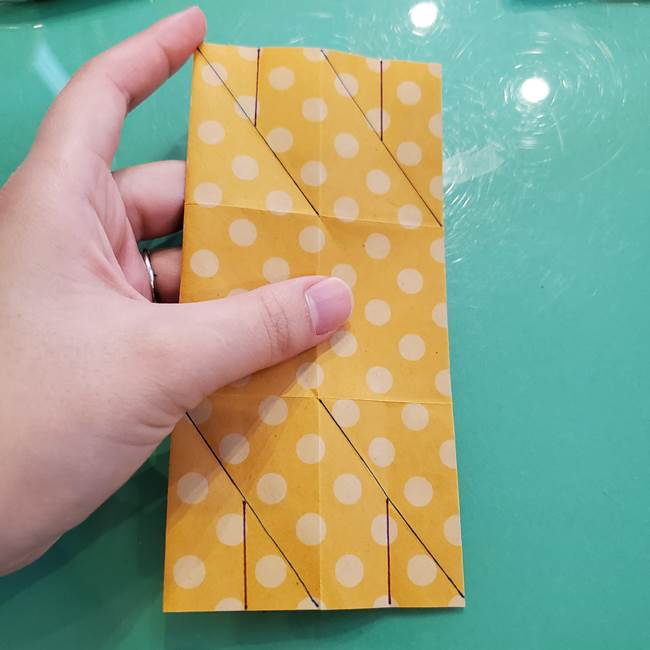 折り紙 キャンディーボックスの簡単な折り方作り方①折り方(27)