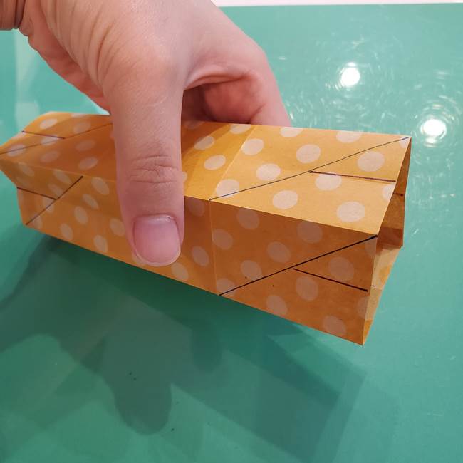 折り紙 キャンディーボックスの簡単な折り方作り方①折り方(28)