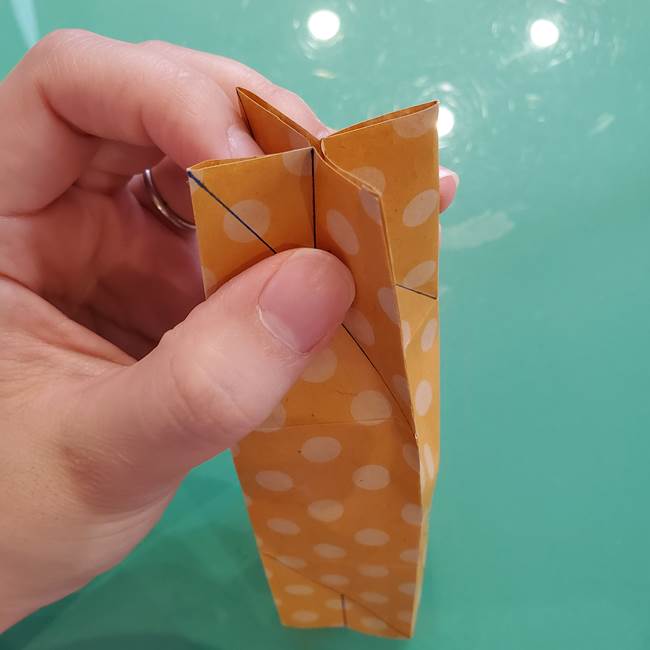 折り紙 キャンディーボックスの簡単な折り方作り方②調整(1)