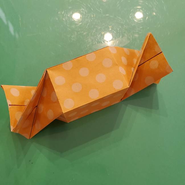 折り紙 キャンディーボックスの簡単な折り方作り方②調整(6)