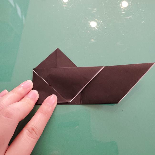 折り紙のコウモリがリアル！折り方作り方(立体)①前半(16)